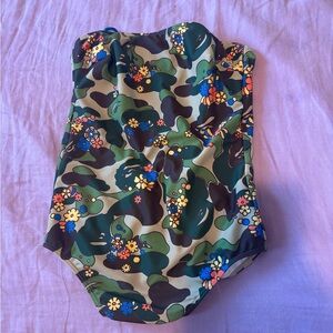 Bape Camo Floral One Piece Swimsuit - ABC camo 2020 release woman